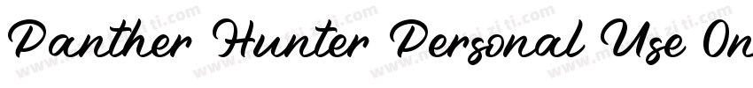 Panther Hunter Personal Use Onl字体转换